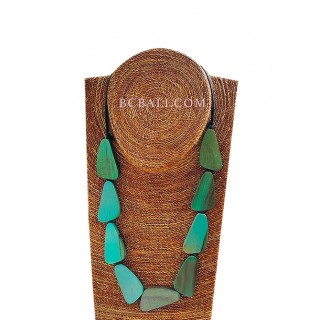 Wooden Necklace Triangle Made In Bali